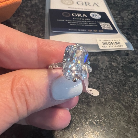 NWT - Vosali Certified Moissanite Ring - Size 7 - Picture 4 of 4